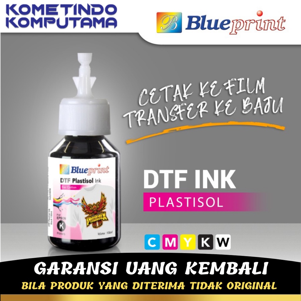 HITAM Tinta DTF INK BLUEPRINT 100ml BLACK