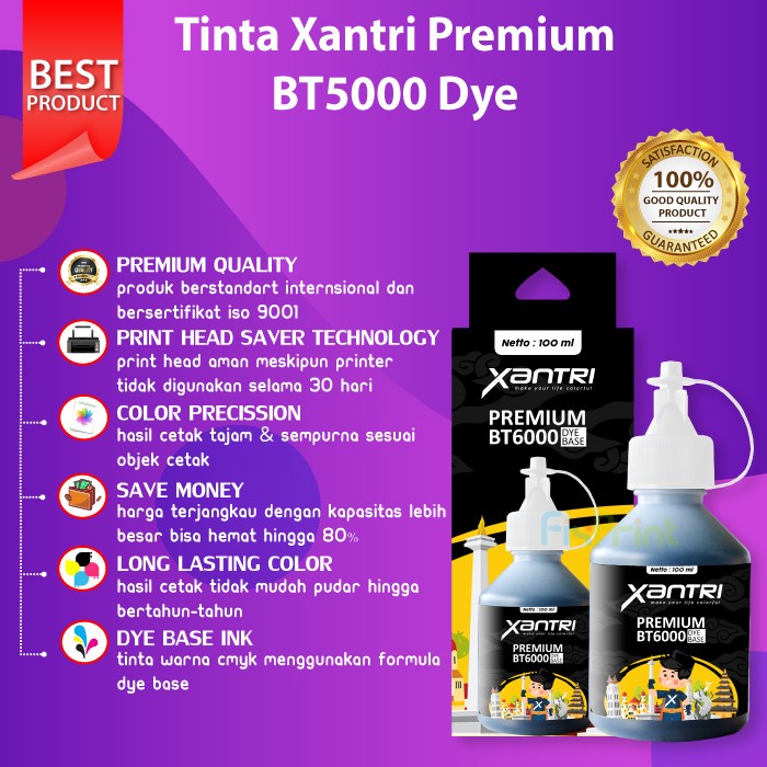 Tinta Refill Brothr Compatible BT6000 Dye Ink Black