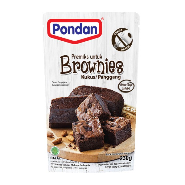 

PONDAN PREMIKS BROWNIES KUKUS/PANGGANG POUCH 230g