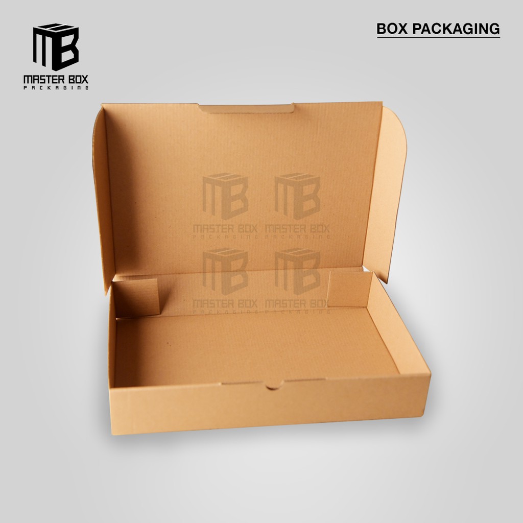 

( Paket 30 pcs ) Box / Kardus Packaging uk 30 x 20 x 5 CM Die cut. Model Pizza dan harga murah.