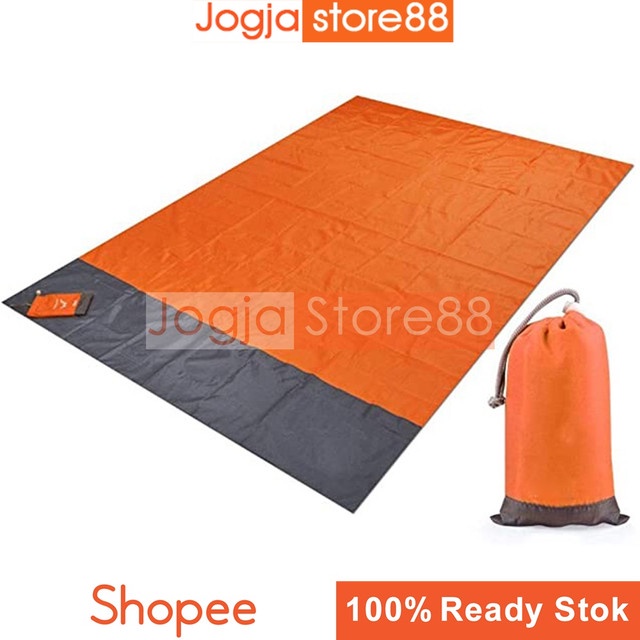 Matras Karpet Lipat Camping Piknik Waterproof Mat 140 x 200cm | Desain Lipat - Orange