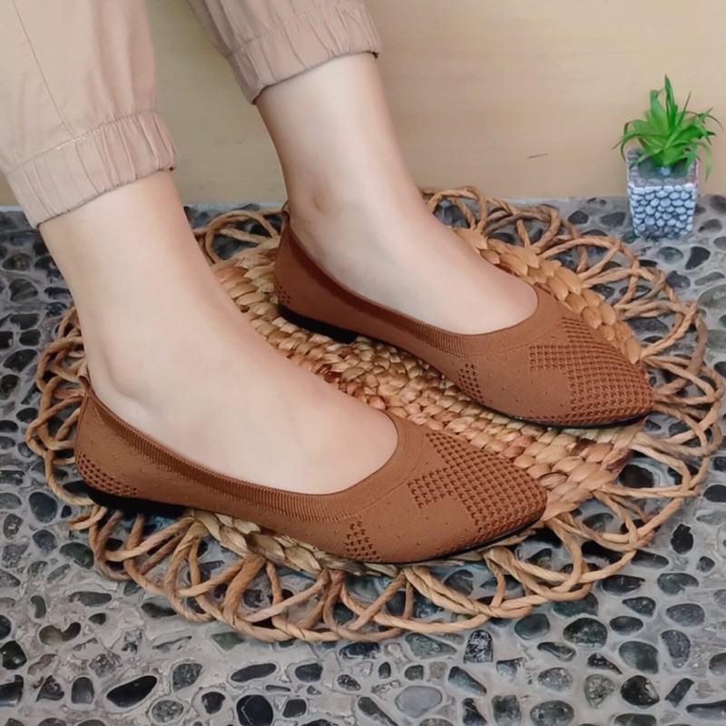 KAYZINEVA | CC09 Sepatu Wanita Rajut Premium