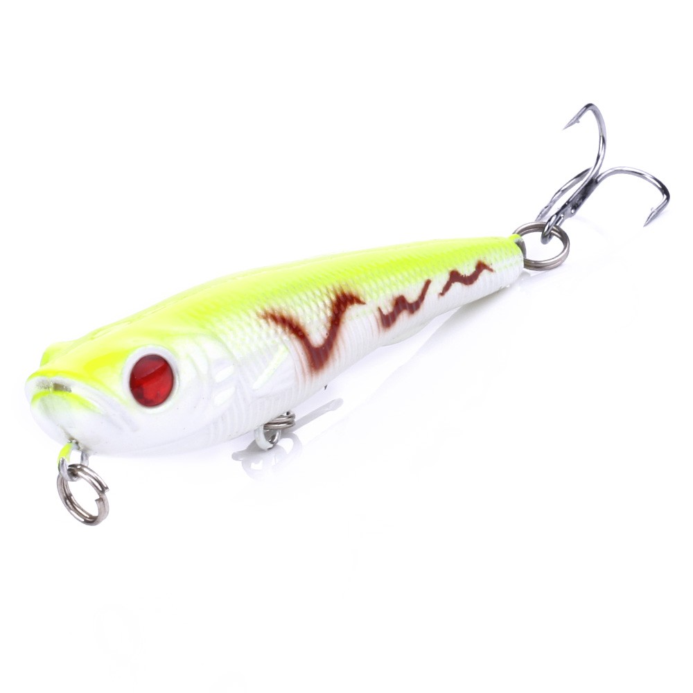 HENGJIA 1 Pieces Pencil Fishing Hard Bait 8# Hook Sea Trolling Wobbler Lure Jerkbait 70mm/6.7g