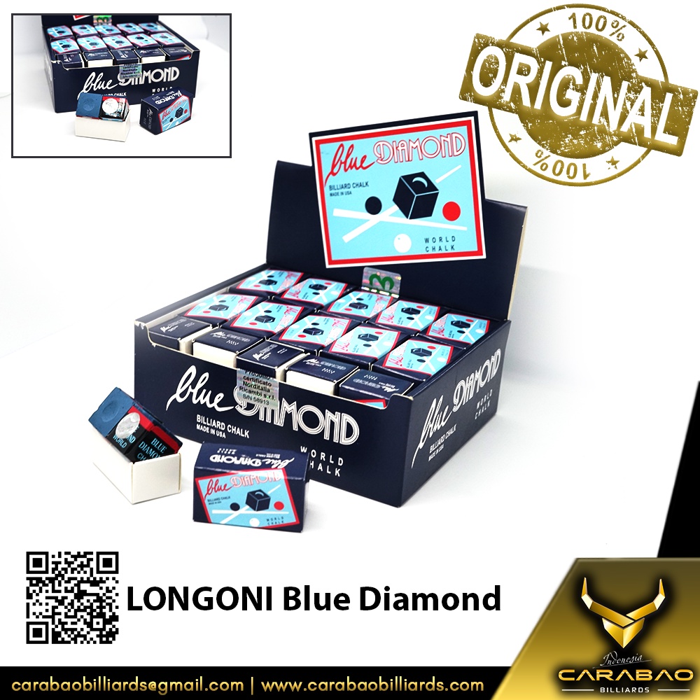 thumbnail image 2 of Jual Longoni Blue Diamond Chalk - Eceran 1 Pc Original Kapur Billiard Asli I.39144487 2 of 10