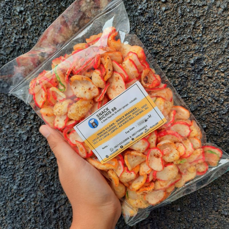 

Kerupuk seblak 250gr /camilan kerupuk /camilan pedas