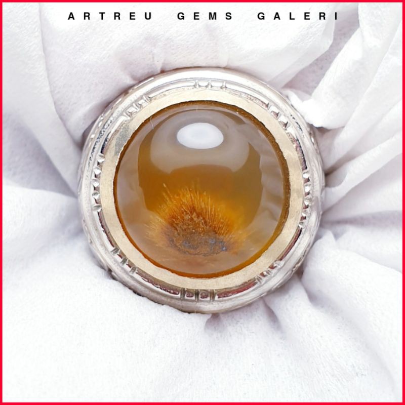 Batu Cendana Serat Emas Unik Antik. batu Kecubung batu zamrud batu yaman batu solar batu bacan