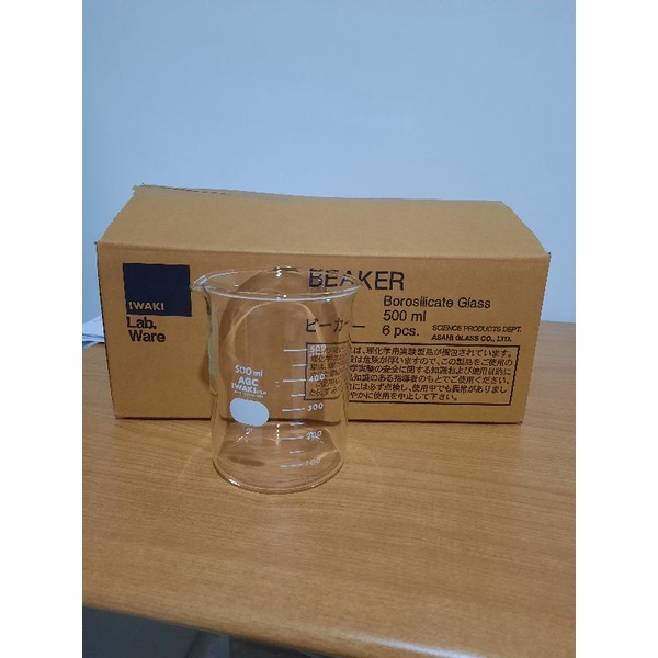 beaker glass iwaki 500ml 1000BK500