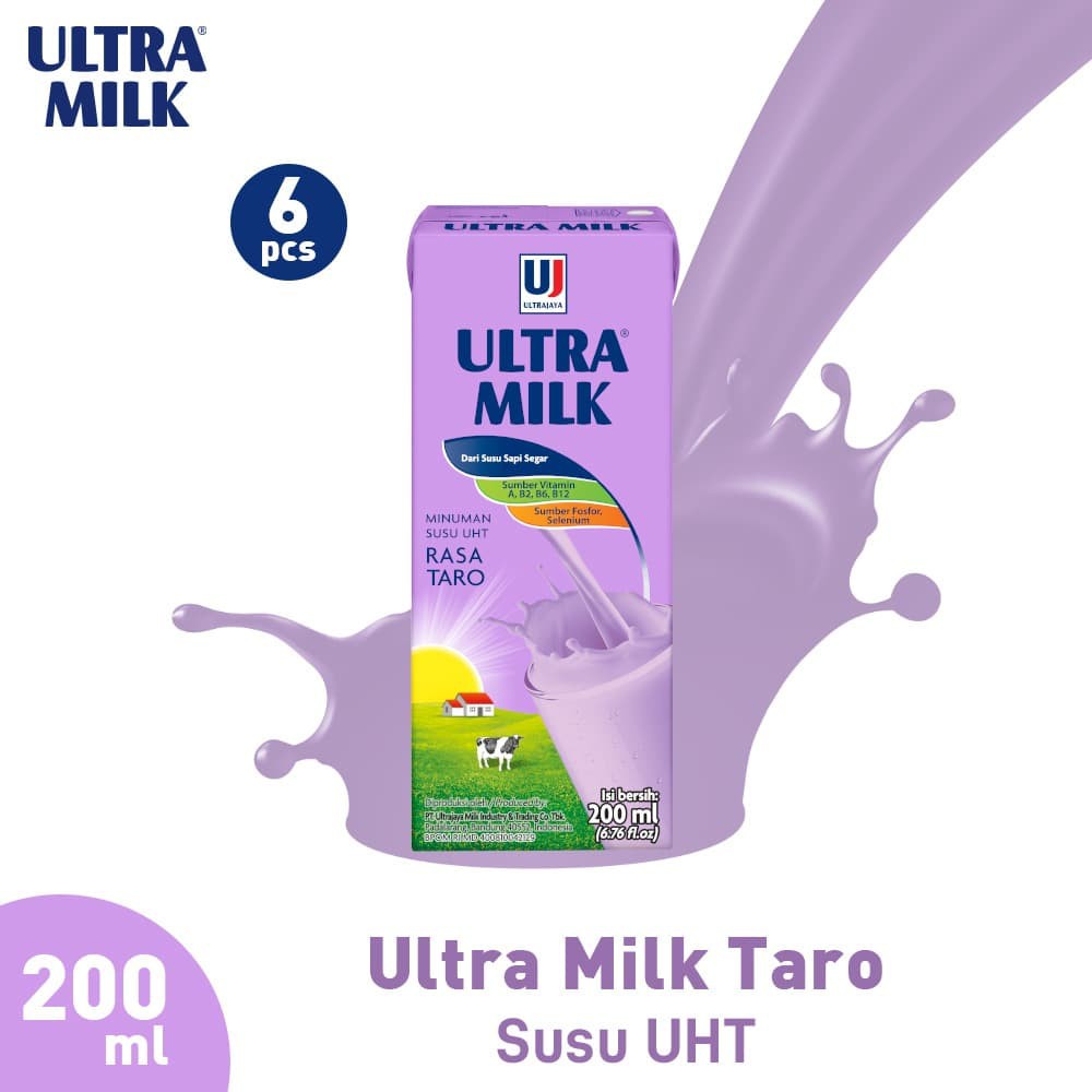 

PROMO [6PCS] ULTRA MILK TARO 200 ML TERMURAH