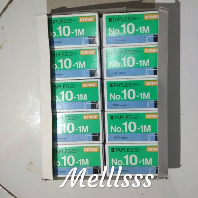 (STOK READY) ISI STEPLES KENKO NO. 10-1M 1 BOX(20 PACK)