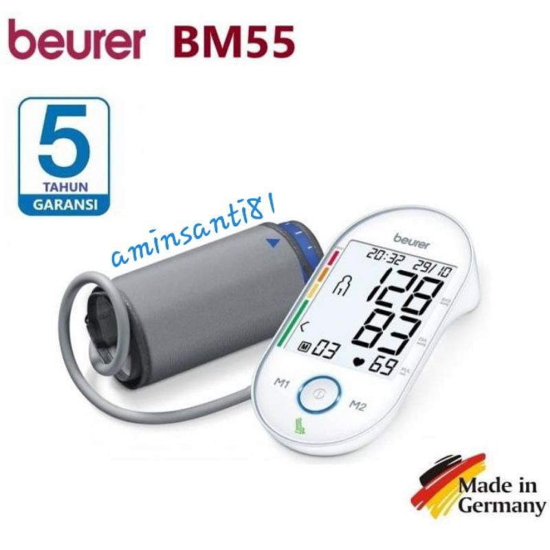 Tensimeter Digital Beurer  BM-55/Tensi Alat Ukur Tekanan Darah Beurer BM-55