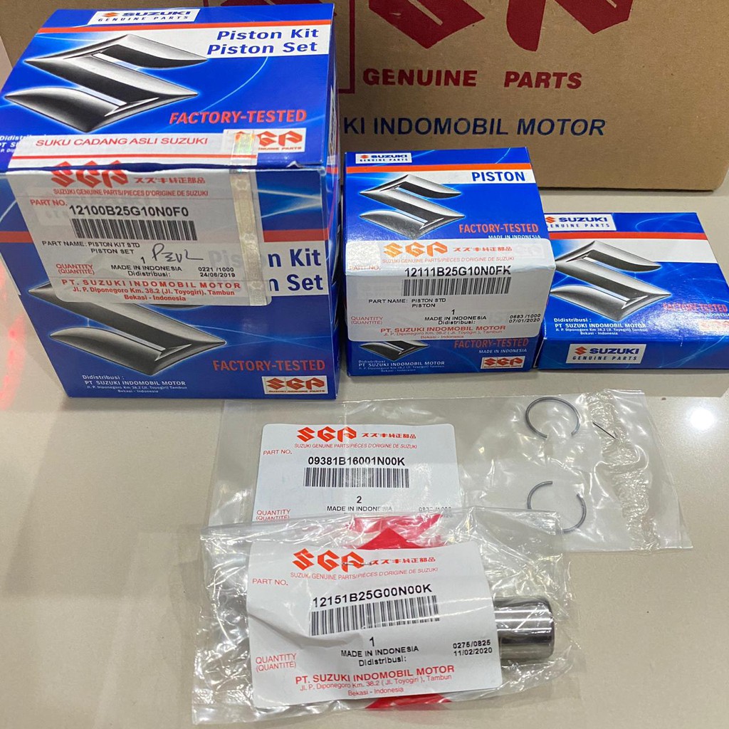 PISTON SEHER SATRIA FU 150 KARBURATOR 2005 2015 KOMPLIT ORIGINAL SUZUKI