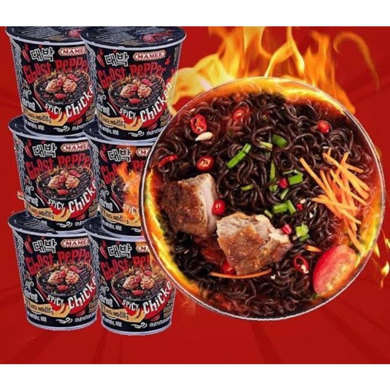 

Mie Ghost peper/mie pedas/ghost peper/spicy chiken/ghost peper daebak