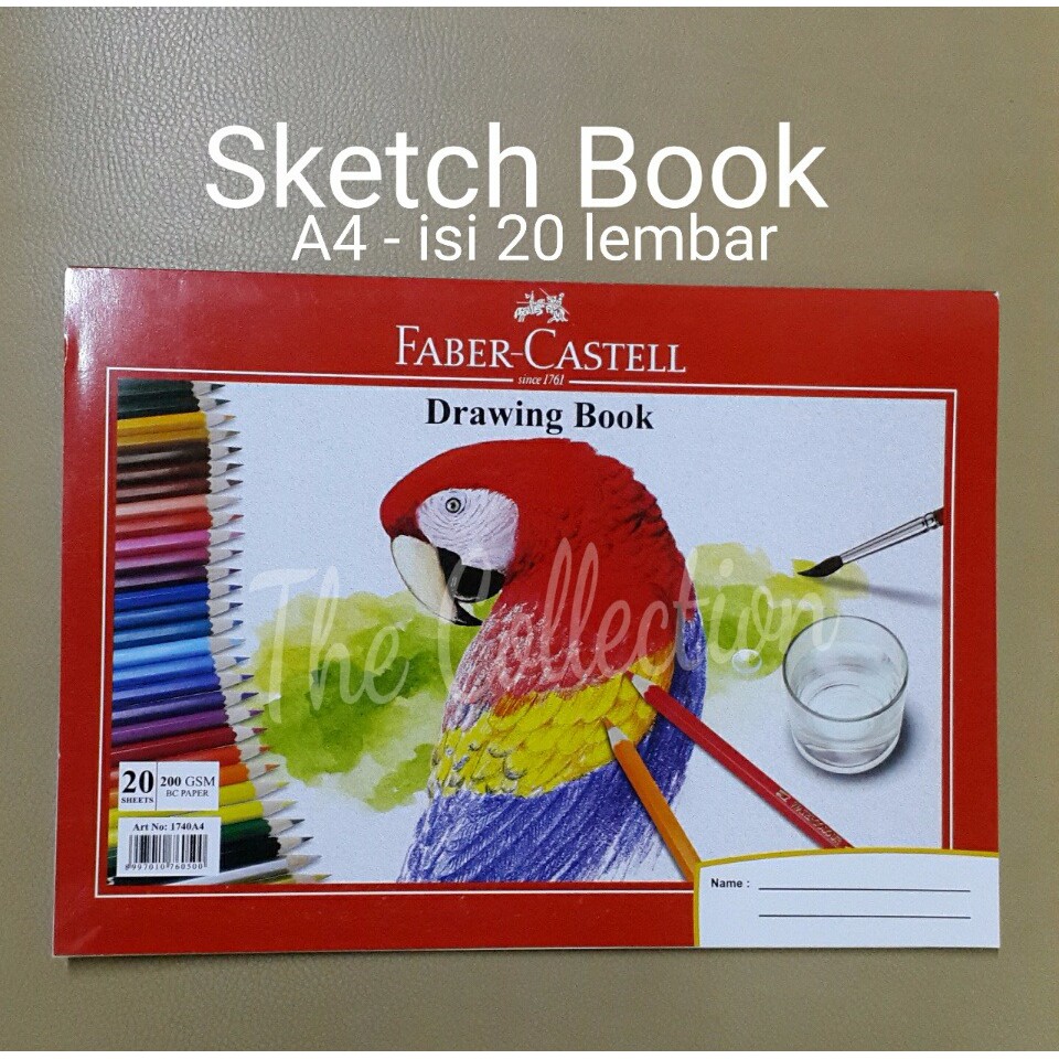 

ATK300FC A4 20lembar Faber Sketch Book Buku Gambar Drawing Book 1740A4 TOJ99