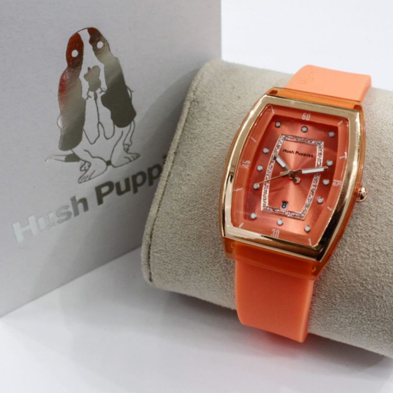 BEST SELLER! JAM TANGAN WANITA /CEWEK HUSH PUPPIES SEGI RUBBER 0833SS