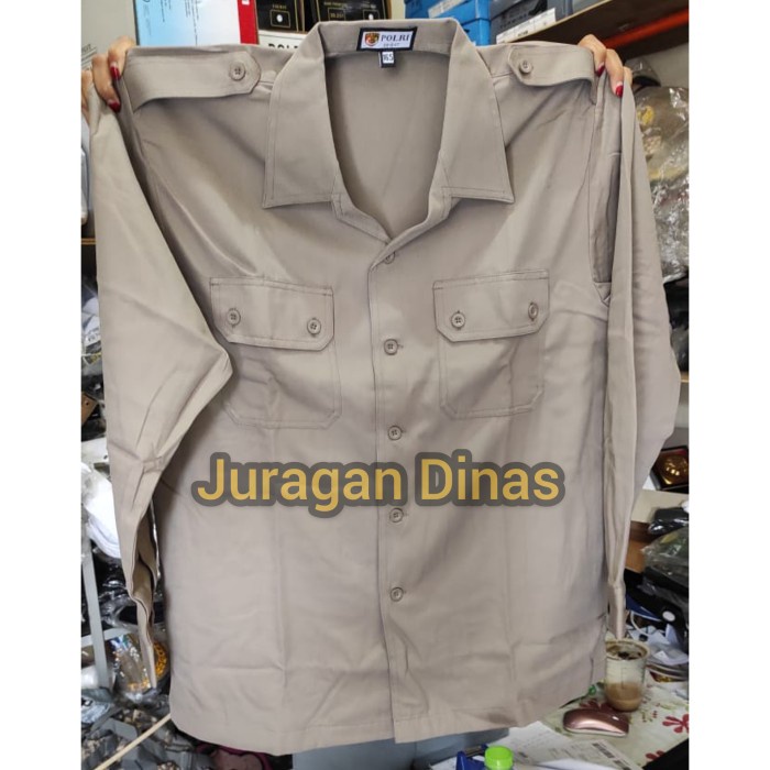 TERMURAH- Atasan Baju PDLSUS Jatah POLRI / Atasan Baju PDH lengan panjang POLRI - 15