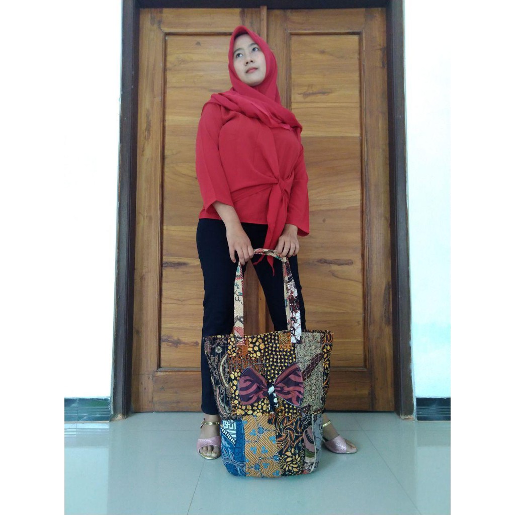 TAS PITA EMBER NADIRA-BATIK MURAH-BATIK WANITA-KAIN PERCA-DARI KAIN PERCA-KAIN PERCA MURAH