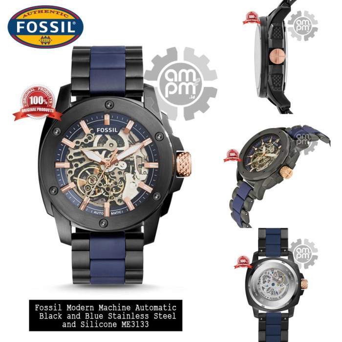 Suplier Jam Tangan Fossil Modern Machine Automatic ME3133 Original