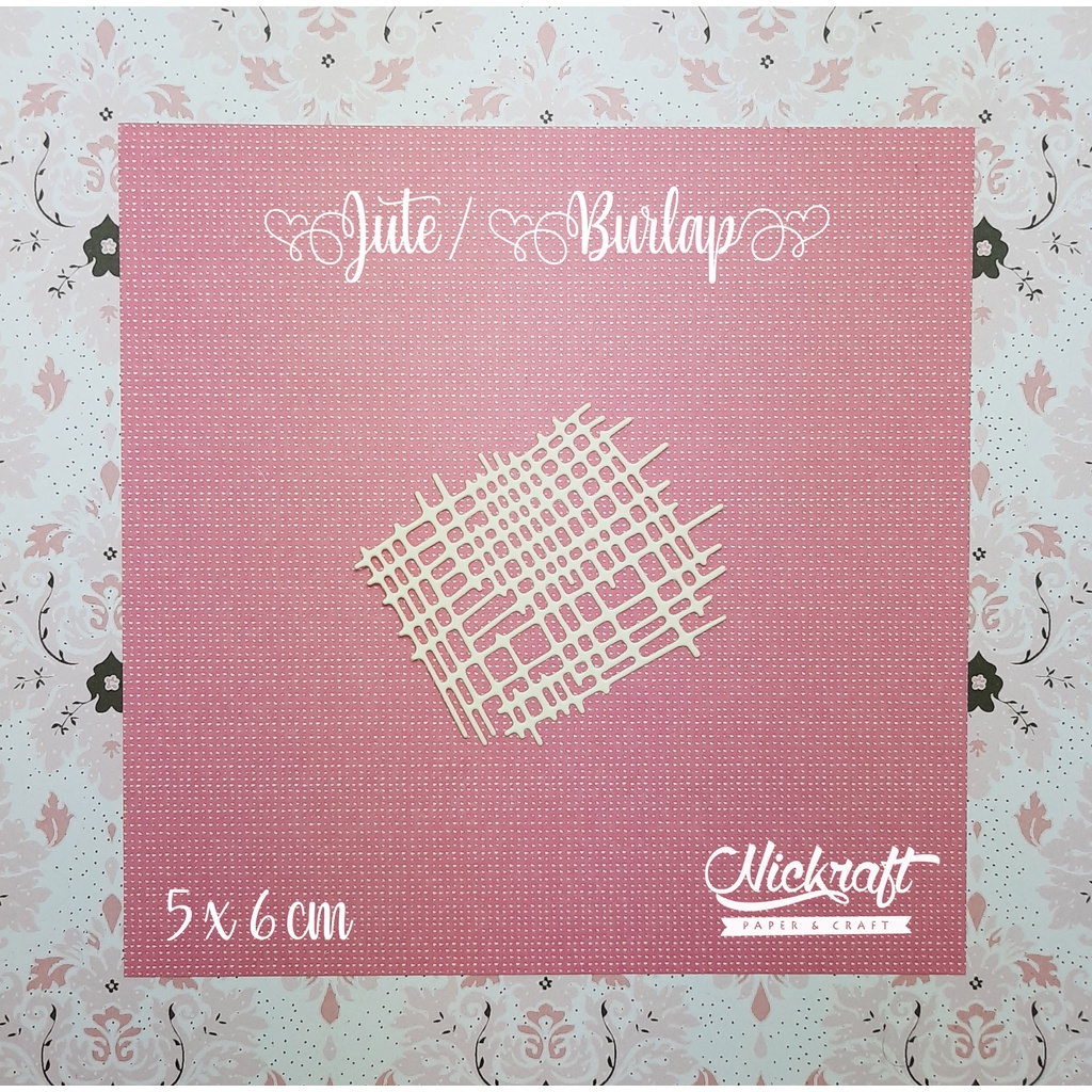 

JUTE (Doohickey) Burlap Goni - Bahan Scrapbook Scrapframe