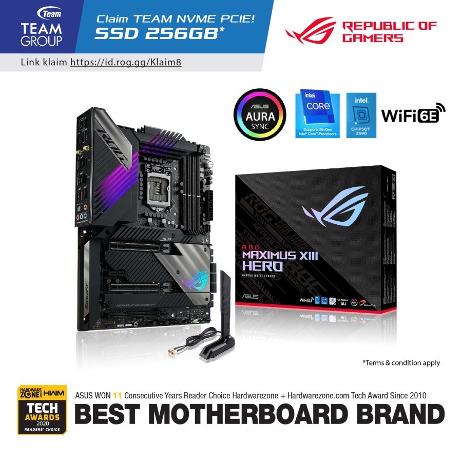ASUS ROG Maximus XIII Hero Intel Z590 LGA 1200