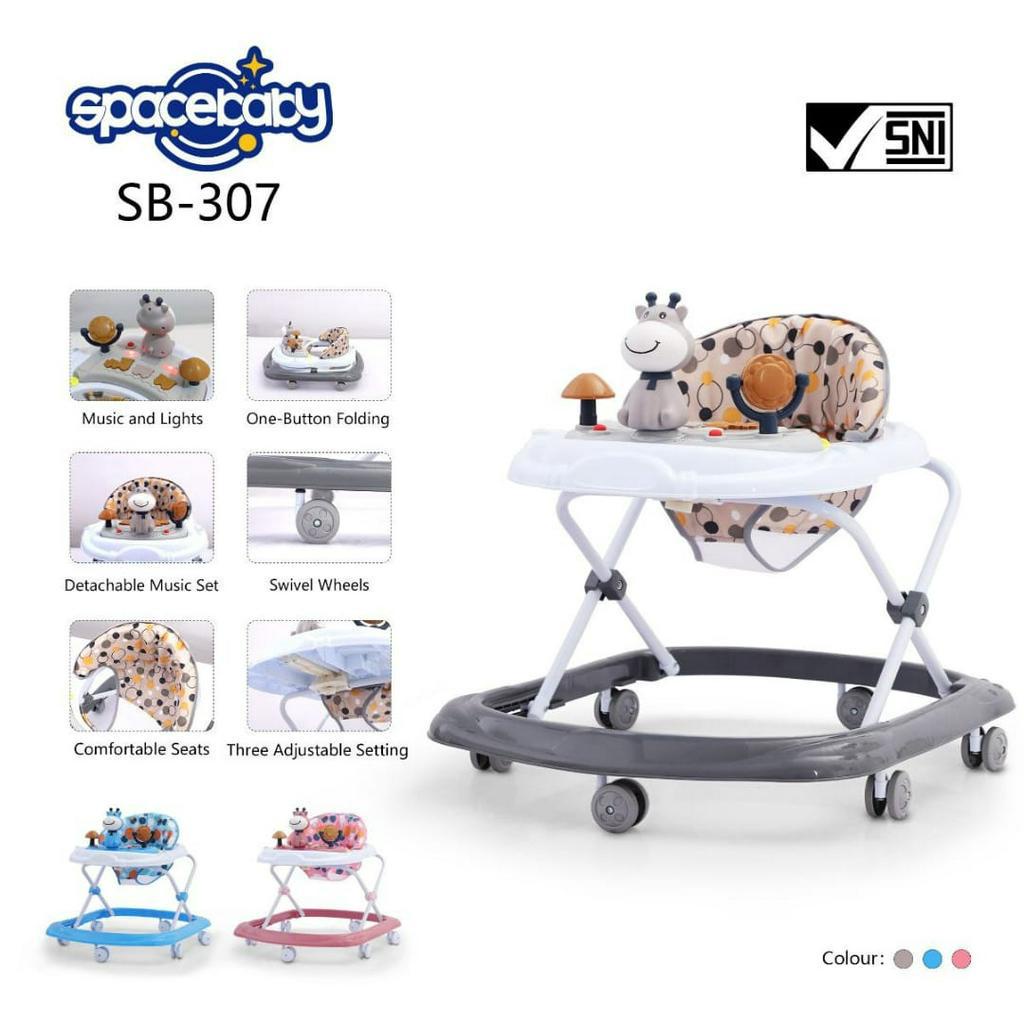 BABY WALKER SPACE BABY SB 307 ( DEER ) MAINAN RUSA ADA MUSIK DAN MUSIK