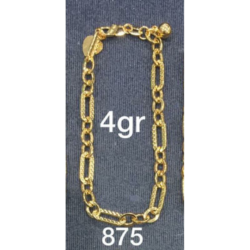 gelang wanita model vanessa emas asli kadar 875