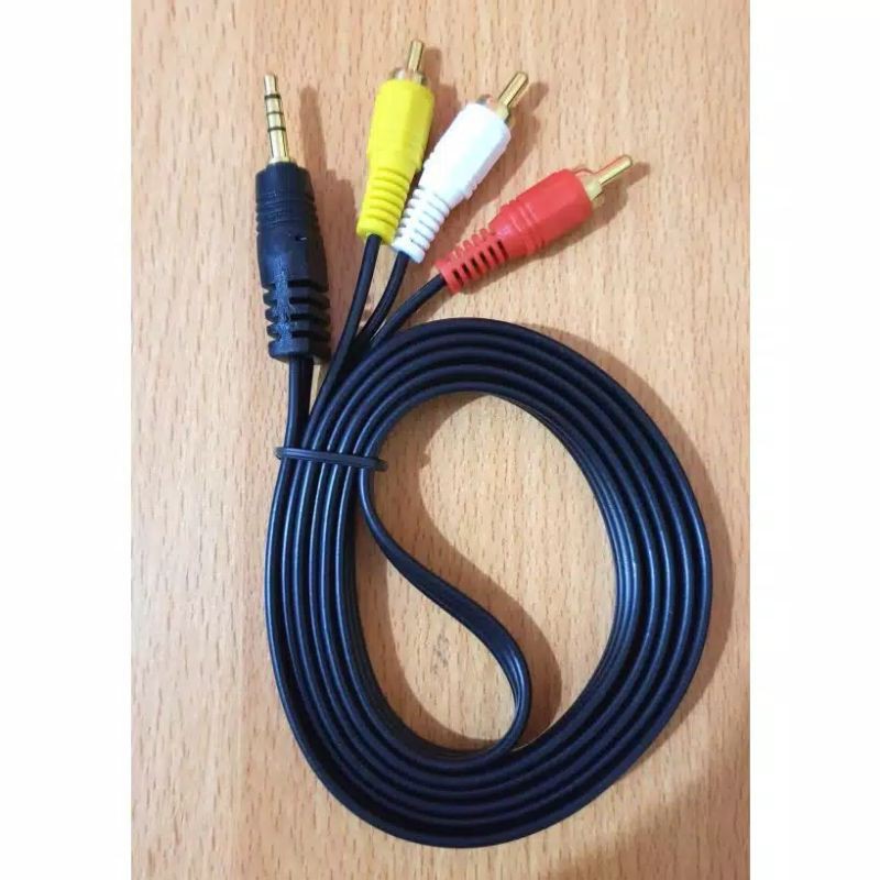 Jual Kabel jack 3.5mm rca 3-1 audio | Shopee Indonesia