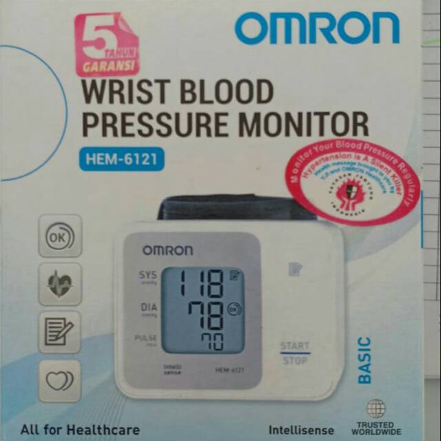 Omron tensi digital HEM 6121 model pergelangan tangan