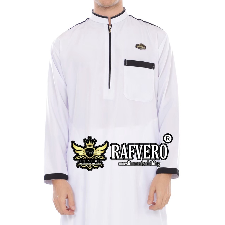 Jubah Gamis Muslim Alvaro Pria Dewasa Original Rafvero