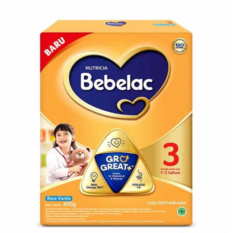 Bebelac 3 susu pertumbuhan 400gram