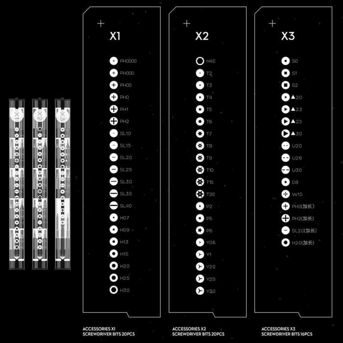 Wowstick 1F+ 69in1 Electric Screwdriver Bits Tool Kit