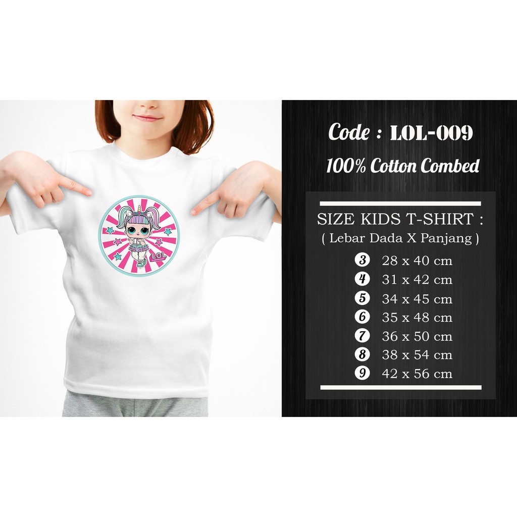 [FREE NAMA !!] Kaos Anak &amp; Family LOL Surprise 100% COTTON PREMIUM