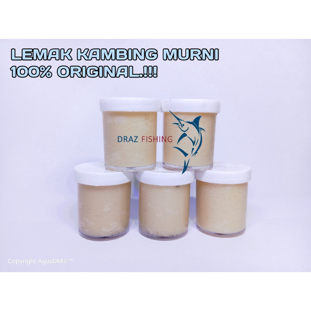 LEMAK KAMBING MURNI 100% ASLI UNTUK UMPAN GALATAMA IKAN MAS, LELE, BAWAL, PATIN DLL