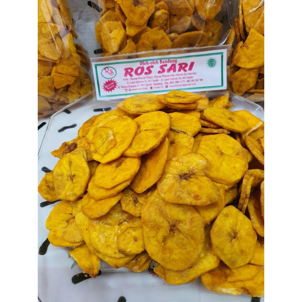 Kripik Pisang Manis 250Gr Oleh Oleh Bandung