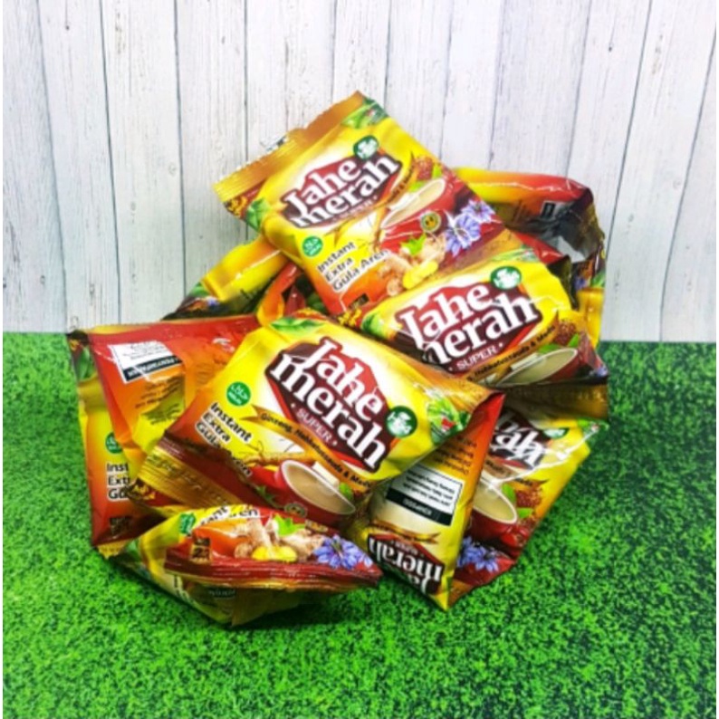 

Jahe Merah Instan Super H64 Plus Ginseng Extra Gula Aren Renceng