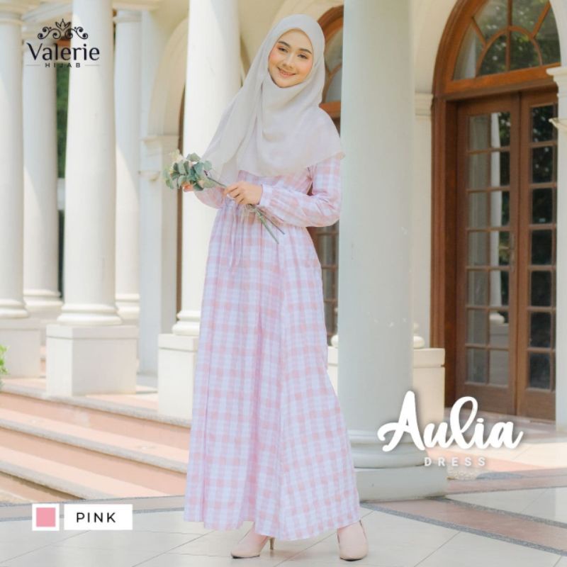 AULIA Dress Busui Kotak Kotak Katun Valerie