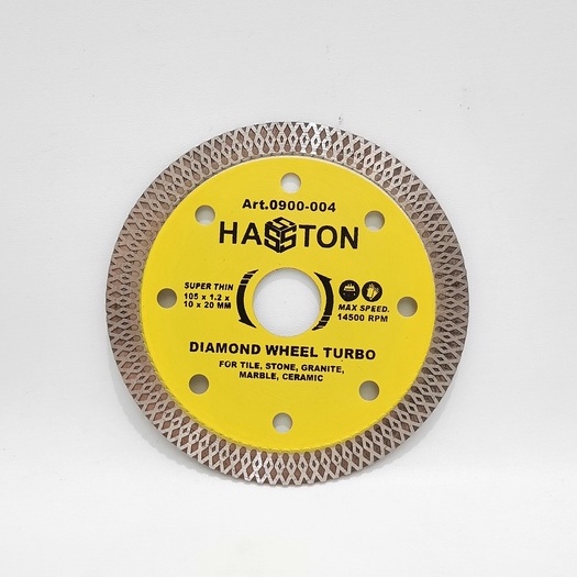 HASSTON PROHEX 0900-004 Diamond Wheel Turbo - Mata Pisau Potong Granit Keramik Batu
