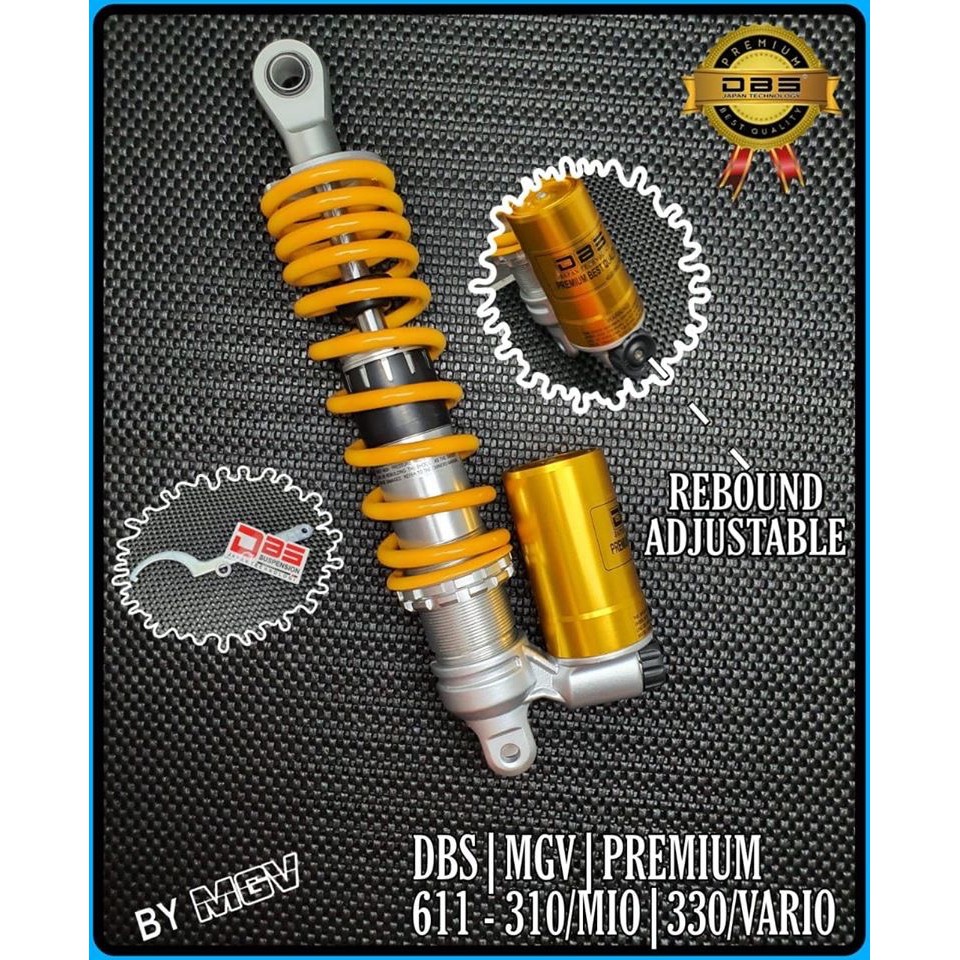 Shock Matic Tabung Bawah Singel Shock 310mm 330mm tabung Gold per Yellow Shockbreaket Tabung Bawah Mio Xeoun Soul Fazzio Fino Beat Scoopy Genio Vario 110 125 150 Click 110 125 FOURSIX_46