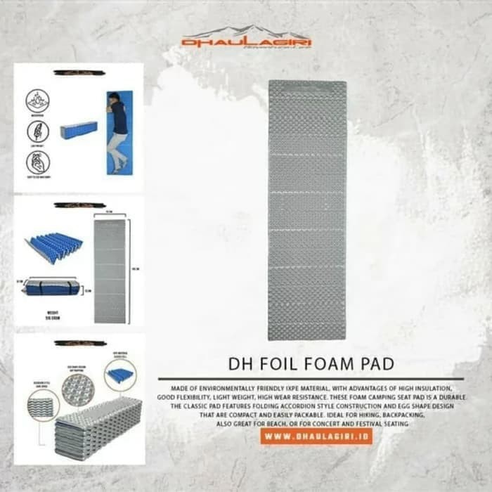 Sleeping Foam Pad Dhaulagiri Matras Lipat Foil Alas Tidur Camping