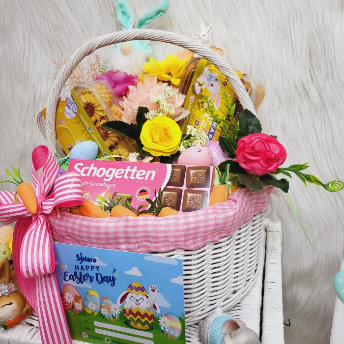 

Paket dekorasi box hampers easter bunny eggs kelinci telur paskah 225