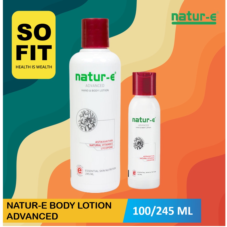 Natur E Hand Body Lotion Advanced 100ml atau 245ml / Nature