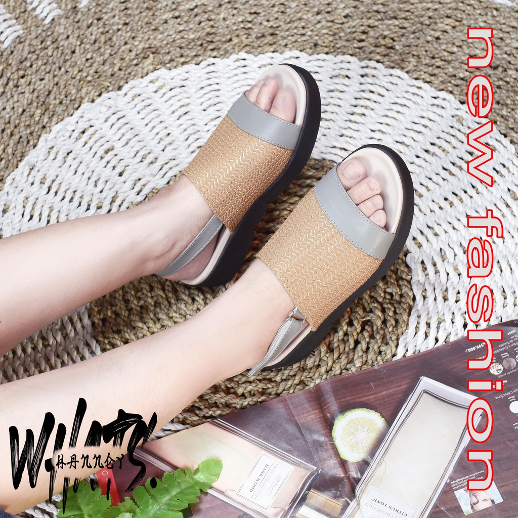 sandal wanita wedges sandal wanita trend 2021 sandal wanita korea