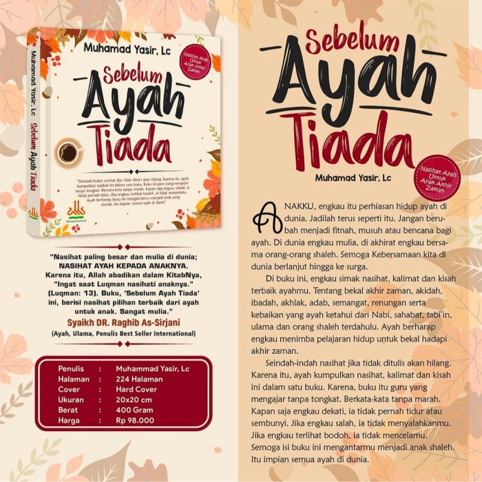 

Best seller buku sebelum ayah tiada