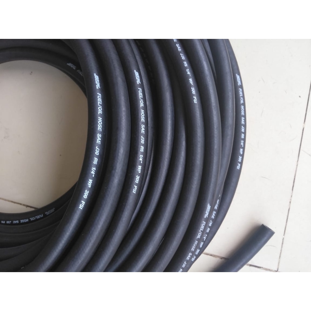 Selang Minyak NCR FUEL/OIL HOSE SAE J30 R1 ukuran 3/8 Inc(9,5mm)