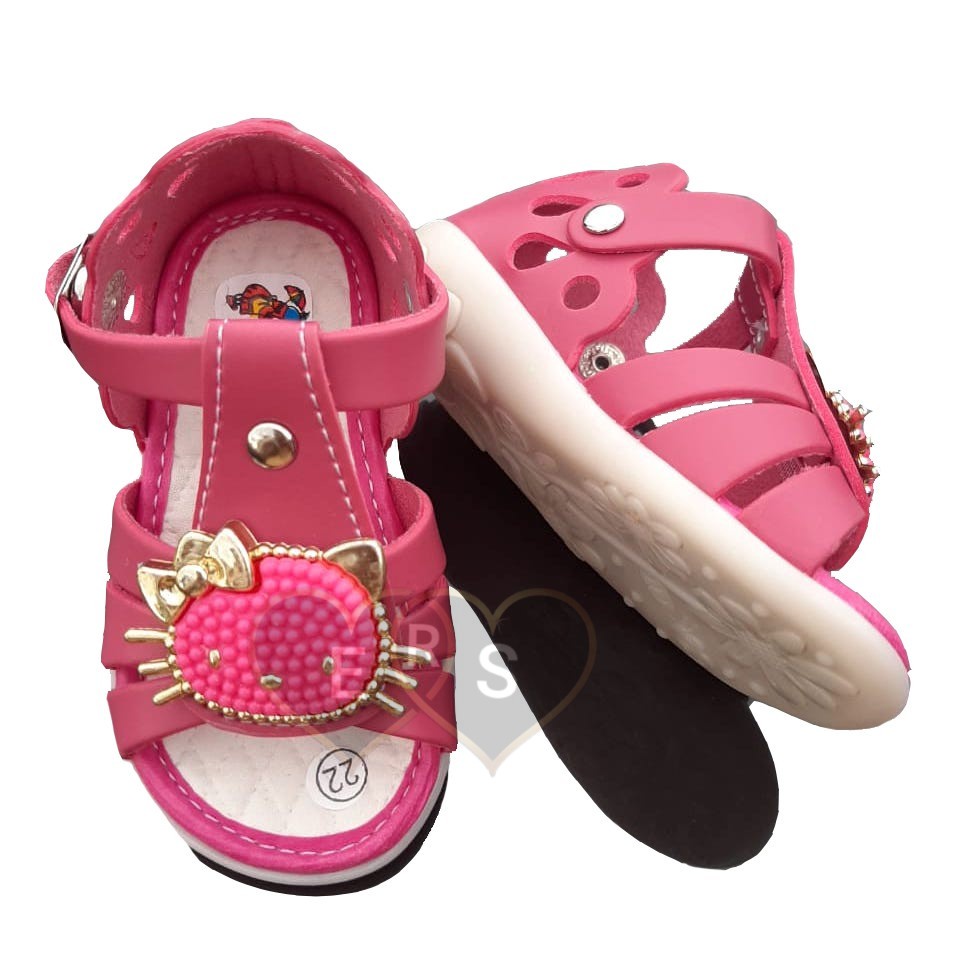 TOKOERS SDP02 Sepatu Sandal Anak Perempuan Umur 1 s/d 3 tahun - Hello Kitty