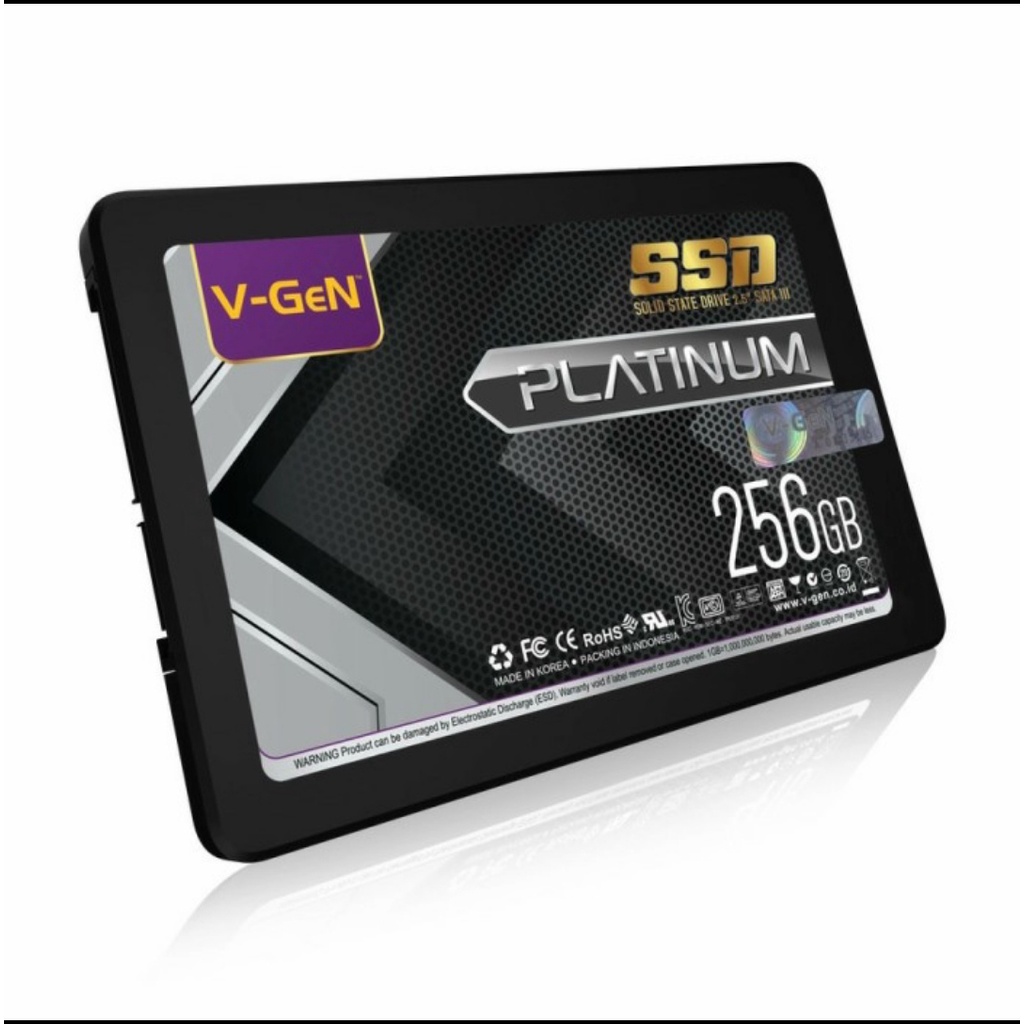 SSD VGEN 128GB 256GB 512GB 1TB Sata 3 V-GEN Platinum Sata III 2,5inch Speed 550Mbps Ssd internal Untuk Laptop Untuk Pc Notebook AIO Garansi Resmi 3 Tahun