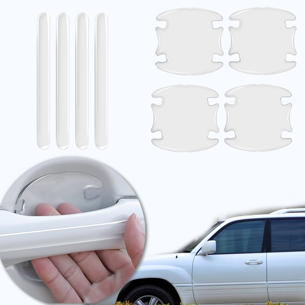 Car Door Edge Transparent Anti Scratch Protection Strips Rearview Mirror Anti-collision Protector Sticker Bumper Scuff Plate Bar