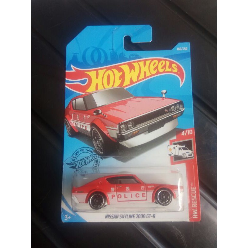 hotwheels NISSAN SKYLINE 2000 GT-R merah HW RESCUE