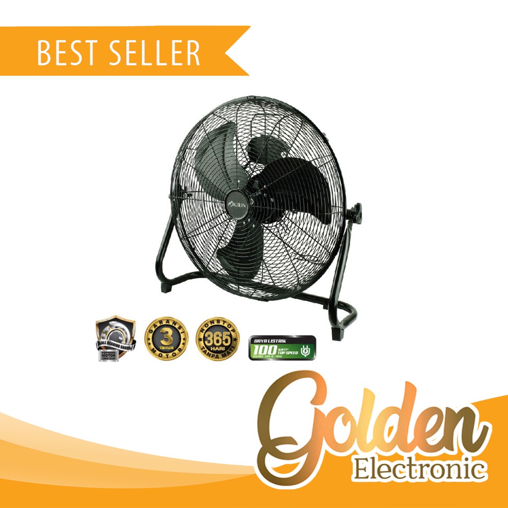 KIRIN DESK INDUSTRIAL FAN BESI KIF-161 FL KIPAS ANGIN MEJA KIF-161FL 16 INCH