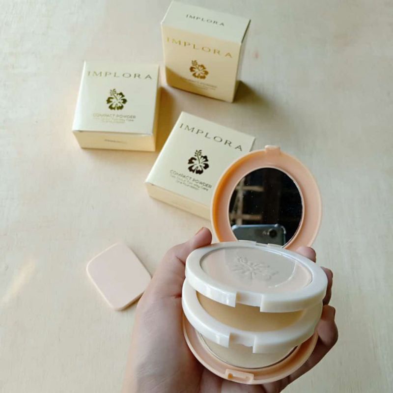 Implora SUELUTTU Powder Cake - 2 Bedak 1 Foundation - Original BPOM