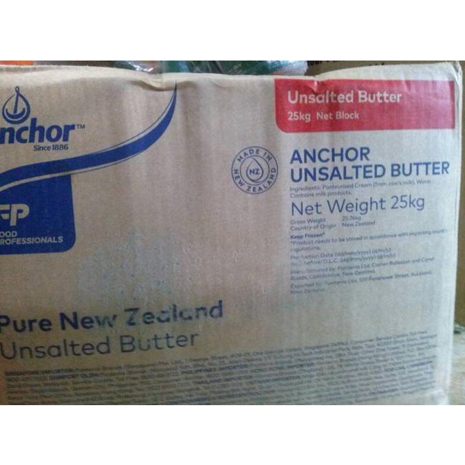 

BAYAR DITEMPAT anchor butter unsalted repack 1kg